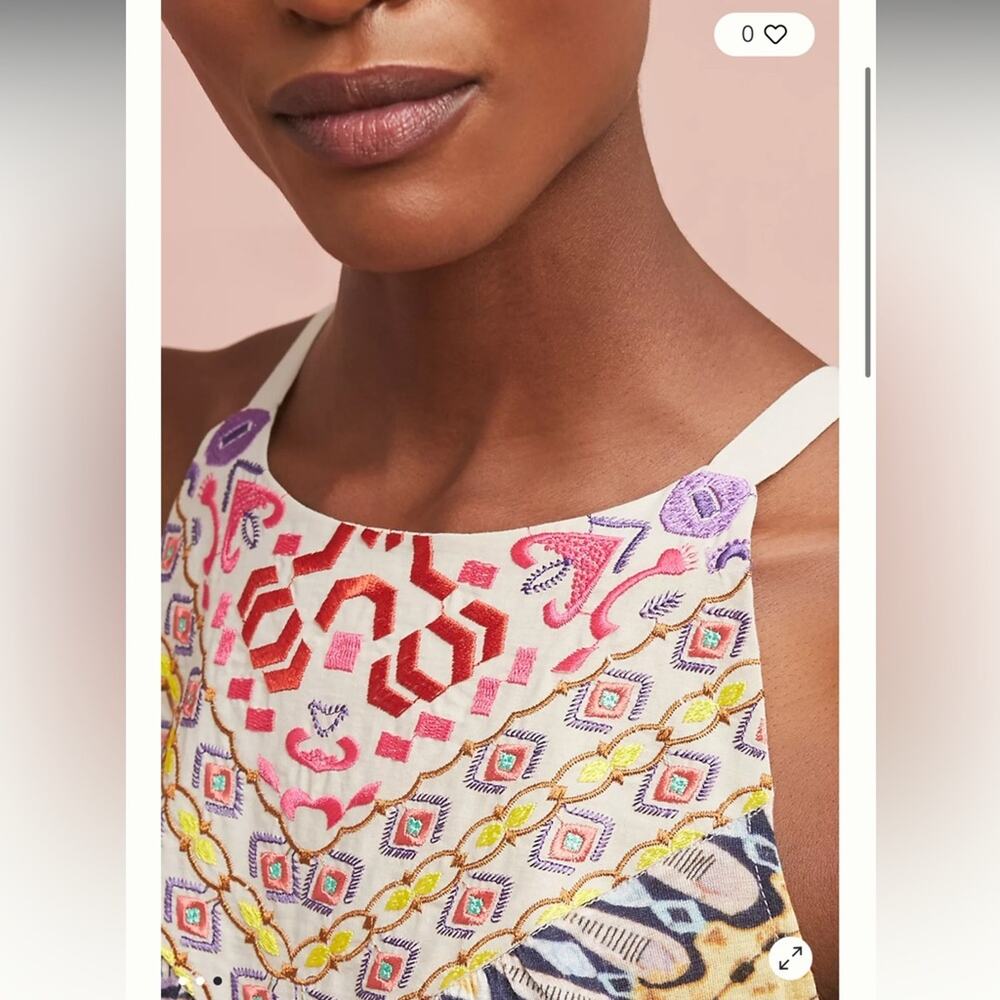One September | Anthropologie Strathmere Printed Tank Size XS - Picture 2 of 9